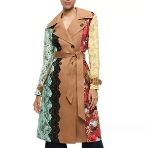 Alice and Olivia Keith Midi Trench Coat